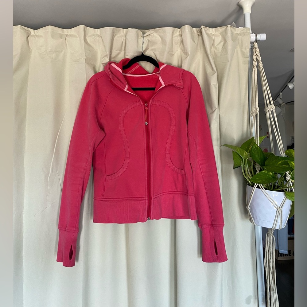 Lulu Lemon Pink Zip Hoodie